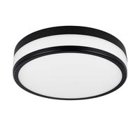 Plafoniera Moderna Led Palermo Acciaio Nero 3 Luci Led Integrato 5,7W