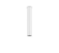 Plafoniera Moderna Look Metallo Bianco 1 Luce 7W 3000K Luce Calda H40Cm