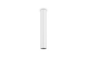 Plafoniera Moderna Look Metallo Bianco 1 Luce 7W 3000K Luce Calda H40Cm