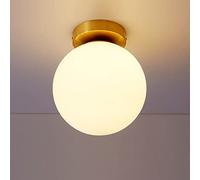Plafoniera Moderna luce di soffitto della sfera di vetro Lampada da soffitto globo rotondo Lampade a parete Illuminazione Lustre Luminiare Lampada da soffitto Corridoio Casa Portico (Piccolo)
