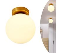 Plafoniera Moderna luce di soffitto della sfera di vetro Lampada da soffitto globo rotondo luce Lampade a parete Illuminazione Lustre Luminiare Lampada da soffitto Corridoio Casa Portico (Grande)