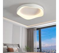 Plafoniera Moderna Luci da Pranzo Creative Dimmerabili A LED con Telecomando Lampadari in Metallo Bianco Design Floreale Lampada da Soffitto per Interni da 33 W Soggiorno Camera da Letto, 52cm