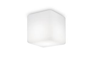 Plafoniera Moderna Luna Alluminio Bianco 1 Luce E27