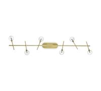 Plafoniera Moderna Maracas Metallo Ottone 6 Luci 2W 3000K Luce Calda [EEK: A++]