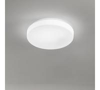 Pastille plafoniera in vetro e metallo bianco opaco LED 18W CCT 3000K 4000K CRI?80 220-240V 50/60Hz 1440Lm d.30cm