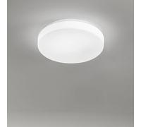 Pastille plafoniera in vetro e metallo bianco opaco LED 24W CCT 3000K 4000K CRI?80 220-240V 50/60Hz 1920Lm d.40cm
