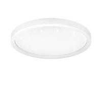 Plafoniera Moderna Montemorelos-Z Alluminio Bianco Luce Led Integrato 34,5W