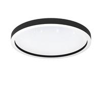 Plafoniera Moderna Montemorelos-Z Alluminio Nero Luce Led Integrato 34,5W
