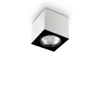 Plafoniera Moderna Mood Square Alluminio Bianco 1 Luce Gu10 7W 3000K D15Cm [EEK: A++]