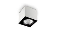 Plafoniera Moderna Mood Square Alluminio Bianco 1 Luce Gu10 7W 3000K D9Cm [EEK: A++]