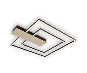 Plafoniera Moderna Nico Duo Metallo Plastica Oro Led 30W 3000K [EEK: A++]