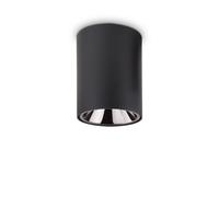 Plafoniera Moderna Nitro Round Alluminio Nero Led 15W 3000K Luce Calda [EEK: A++]