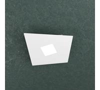 Plafoniera Moderna Note Metallo Bianco 1 Luce Gx53 24Cm