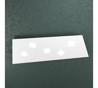 Plafoniera Moderna Note Metallo Bianco 5 Luci Gx53 89Cm