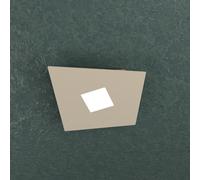 Plafoniera Moderna Note Metallo Sabbia 1 Luce Gx53 24Cm