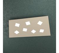 Plafoniera Moderna Note Metallo Sabbia 7 Luci Gx53 80Cm [EEK: A++]