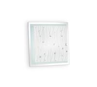 Plafoniera Moderna Ocean Metallo Trasparente 2 Luci E27 [EEK: A++]