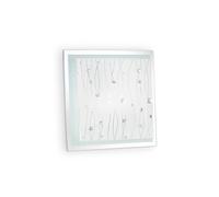 Plafoniera Moderna Ocean Metallo Trasparente 2 Luci E27 [EEK: A++]