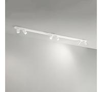 Oddy plafoniera faretto 6 luci in alluminio bianco attacco GU10 orientabile d.6cm