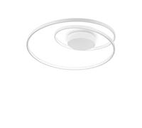 Plafoniera Moderna On-Off Oz Metallo Bianco Led 48W 3000K Luce Calda