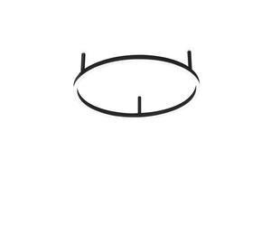 Plafoniera Moderna Oracle Alluminio-Materie Plastiche Nero Led 32W 3000K