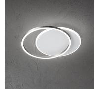 Plafoniera Moderna Orbita Metallo Bianco Grigio Led 60W 3000K Dimmerabile Ip20