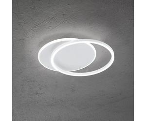 Plafoniera Moderna Orbita Metallo Bianco Led 60W 3000K Dimmerabile Ip20