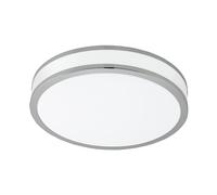 Plafoniera Moderna Palermo 2 Acciaio Bianco Luce Led Integrato 15,6W [EEK: A++]