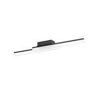 Plafoniera Moderna Palmital Alluminio Nero 2 Luci Led Integrato 11W [EEK: A++]