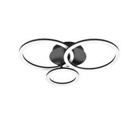 Plafoniera Moderna Parrapos-Z Led Acciaio Nero Grande