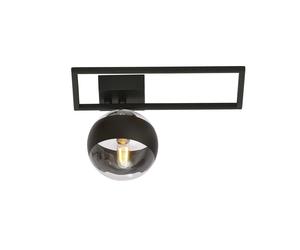 Plafoniera Moderna Perseo Acciaio Nero Mod4 1 Luce E14