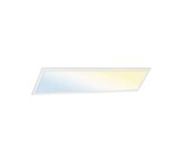 Briloner - Plafoniera led soffitto Smart, lampadario led, lampadario bagno, lampadario camera da letto, lampadario cucina, Wifi Ultra Flat, CCT, dimmerabile, controllo vocale, bianco, 1000x250x66 mm