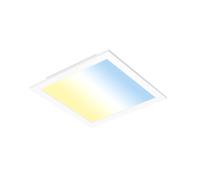 Plafoniera Moderna Piatto Metallo Bianco Led Integrato 18W Da 3000 A 6400K