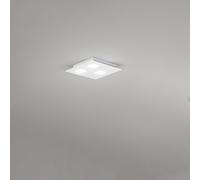 Plafoniera Moderna Pixel Metallo Bianco Acrilico 3 Luci Gx53