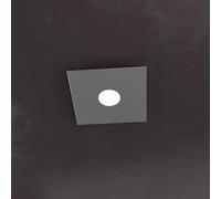Plafoniera Moderna Plate Metallo Grigio Antracite 1 Luce Gx53 [EEK: A++]