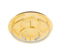 Plafoniera Moderna Pozondon Acciaio Oro Luce Led Integrato 18W