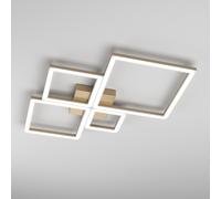 Plafoniera Moderna Quadrata Four Squares Alluminio Oro Led 71W [EEK: A++]
