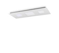 Plafoniera Moderna Relax Alluminio Bianco Led 78W 3000K Luce Calda [EEK: A++]