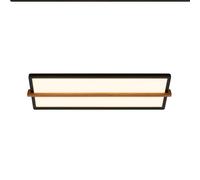 Plafoniera Moderna Remsa Plastica Nero Led Integrato 22W 3000K