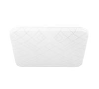 Plafoniera Moderna Rende Acciaio Bianco Luce Led Integrato 19,5W [EEK: A++]