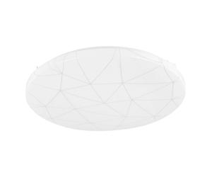 Plafoniera Moderna Rende Acciaio Bianco Luce Led Integrato 19,5W Ip20