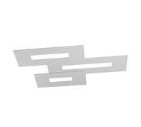 Plafoniera Moderna Rett. 3 Moduli Wally Metallo Grigio 3 Luci 2G11 80Cm [EEK: A++]