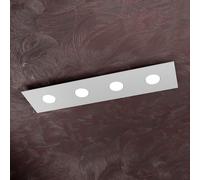 Plafoniera Moderna Rettangolare Area Metallo Grigio Metallo 4 Luci Gx53 [EEK: A++]