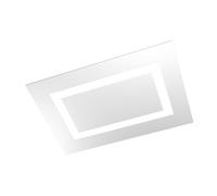 Plafoniera Moderna Rettangolare Carpet Metallo Bianco 4 Luci 2G11 70X47Cm [EEK: A++]