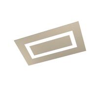 Plafoniera Moderna Rettangolare Carpet Metallo Sabbia 4 Luci 2G11 70X39Cm