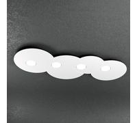 Plafoniera Moderna Rettangolare Cloud Metallo Bianco 4 Luci Gx53 [EEK: A++]