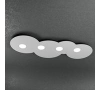 Plafoniera Moderna Rettangolare Cloud Metallo Grigio 4 Luci Gx53 [EEK: A++]