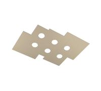 Plafoniera Moderna Rettangolare Plate Metallo Sabbia 6 Luci Gx53 [EEK: A++]