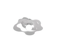Plafoniera Moderna Ripples Metallo Bianco 1 Luce E27 D.50Cm [EEK: A++]