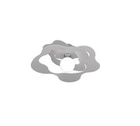 Plafoniera Moderna Ripples Metallo Grigio 1 Luce E27 D.50Cm [EEK: A++]